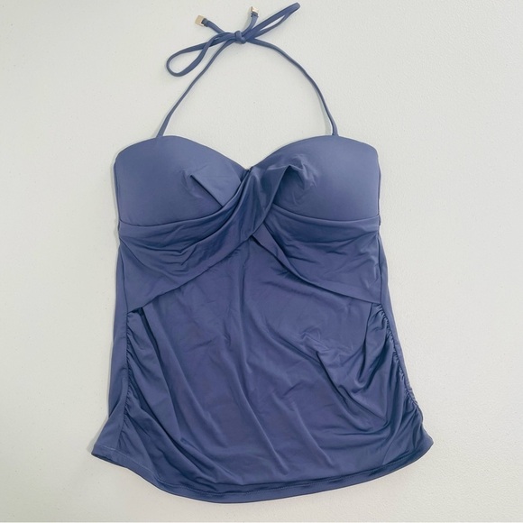 A Pea In The Pod Women Purple Halter Tankini Top Only Size M - Picture 1 of 8